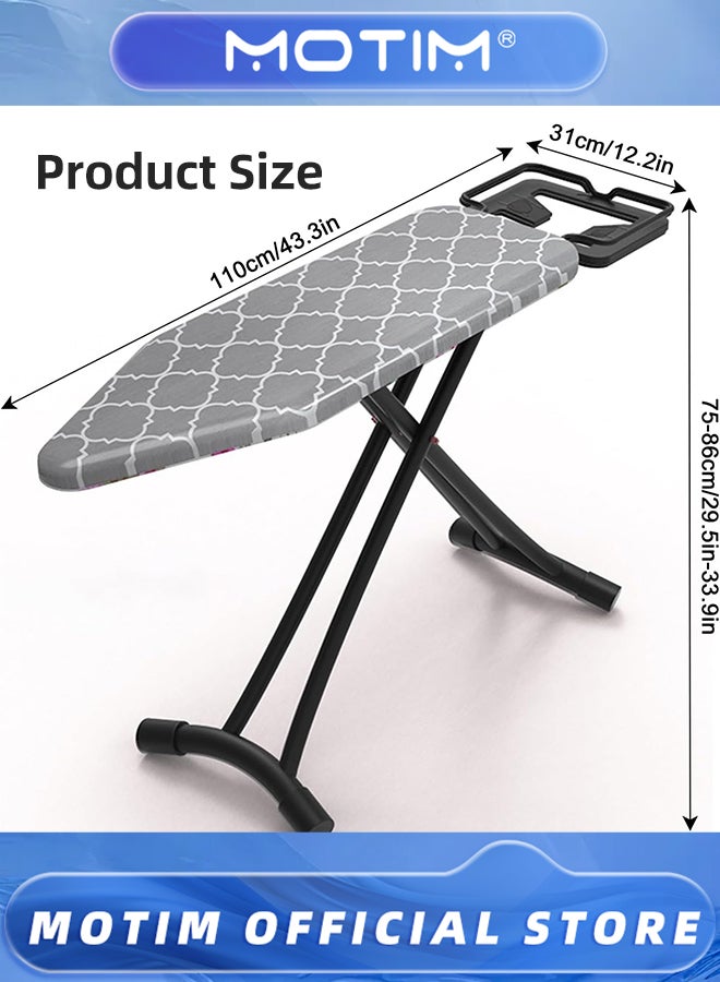 Motim Fashion Folding Ironing Board Tabletop Ironing Board with Cotton Cover & Steel Frame for Countertop  & Small Spaces & Laundry Rooms & Dorms - Image 5