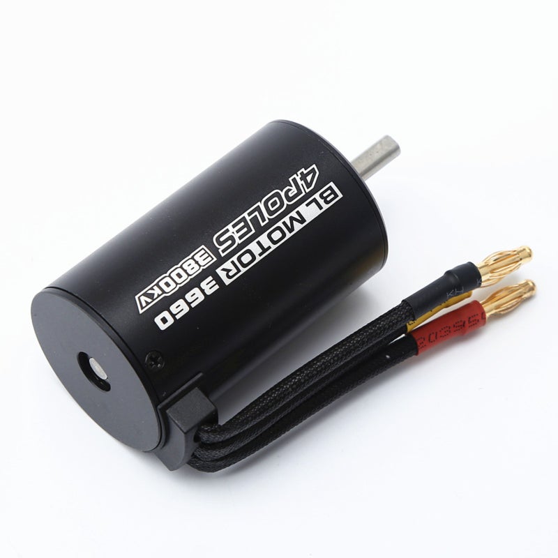 Waterproof 3660 3800KV Brushless Motor 80A Brushless ESC Programming Card With Motor Heat Sink Cooling Fan Combo Set for 1/8 Remote Control Car Truck - Image 3