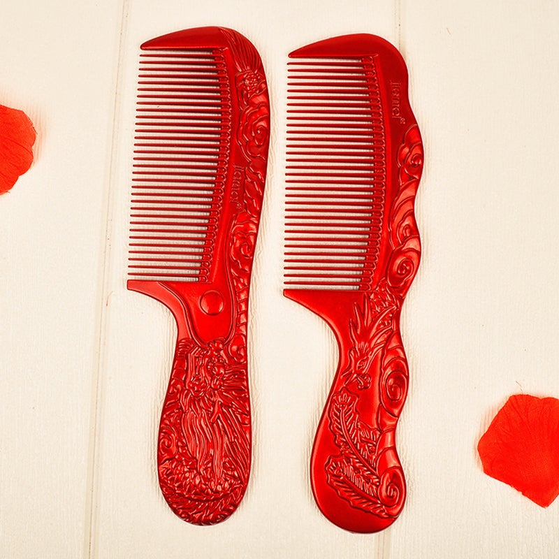 2 Sets of Wedding Combs and Mirror Bride Red Combs Wedding Party Supplies - Image 5