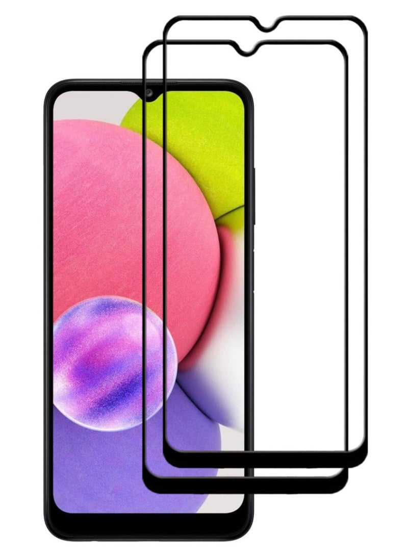 ACLIX 2 Pieces Antistatic ESD Dustproof Premium Quality High Definition Tempered Glass Screen Protector Designed For Samsung Galaxy A03s - Image 1