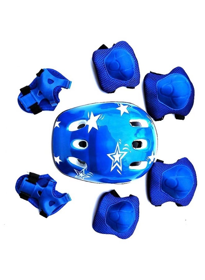 Children's Helmet and Protective Gear Set for Roller Skating - 7-Piece Kit 