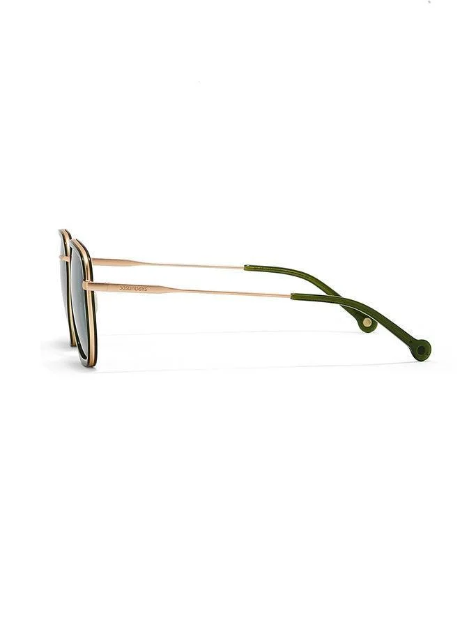 30Sundays 30Sundays ARCHAIC,Men Sunglasses, Geometric Sunglasses, UV Protection: UV400 (Green,Green)