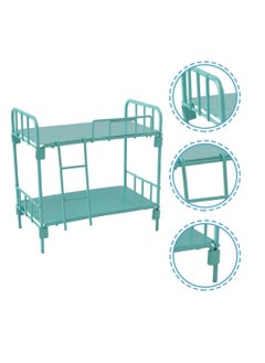 Daytoyz 1/12 Scale Doll Bunk Bed - Alloy Mini Double Layer Bed for Dollhouse, Chic Doll Furniture Set with Realistic Details, Durable Kids & Collector Dollhouse Accessories  - Image 4