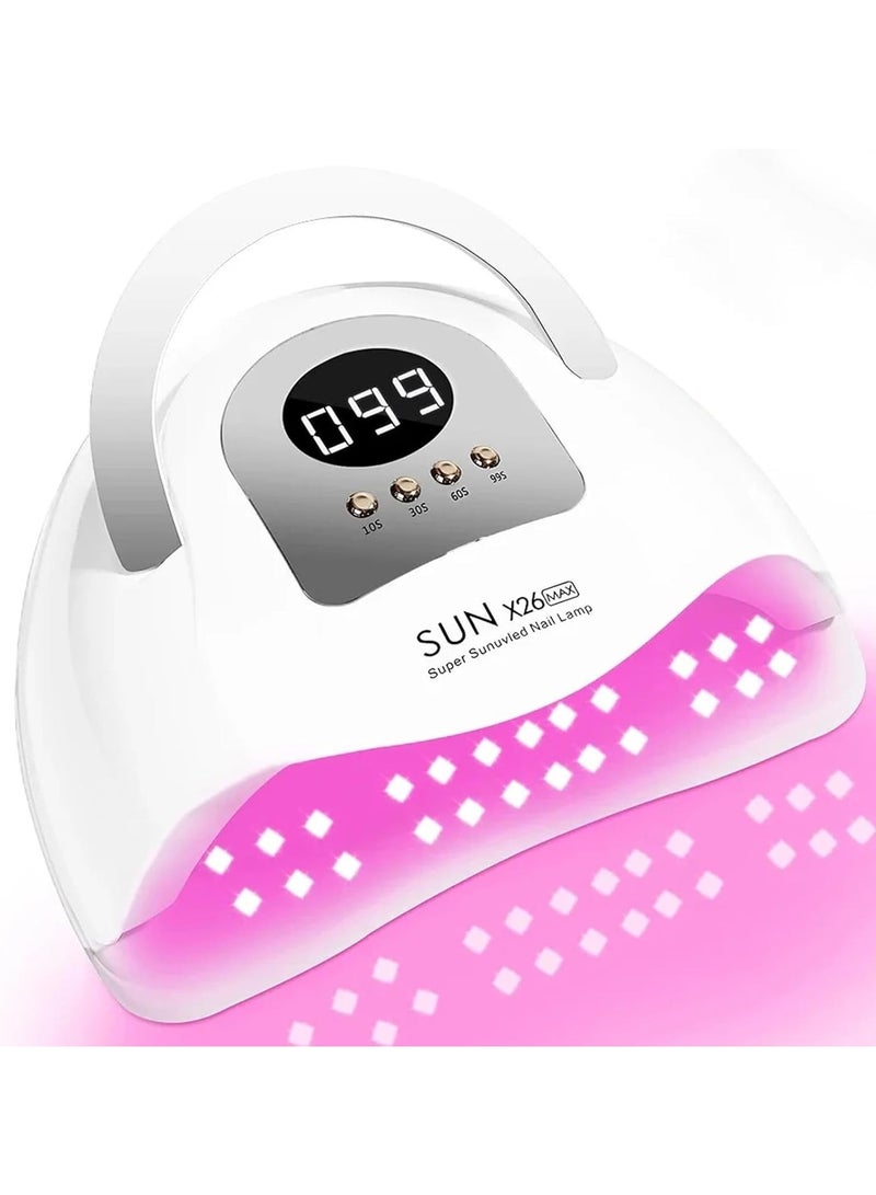 Generic UV LED Nail Lamp with 81 Beads, 380W Nail Curing Lamps for Gel Polish with Automatic Sensor/4 Timer Setting,Led Nail Dryer, Professional Nail Art Drying Tools for Fingernail and Toenail  - Image 1
