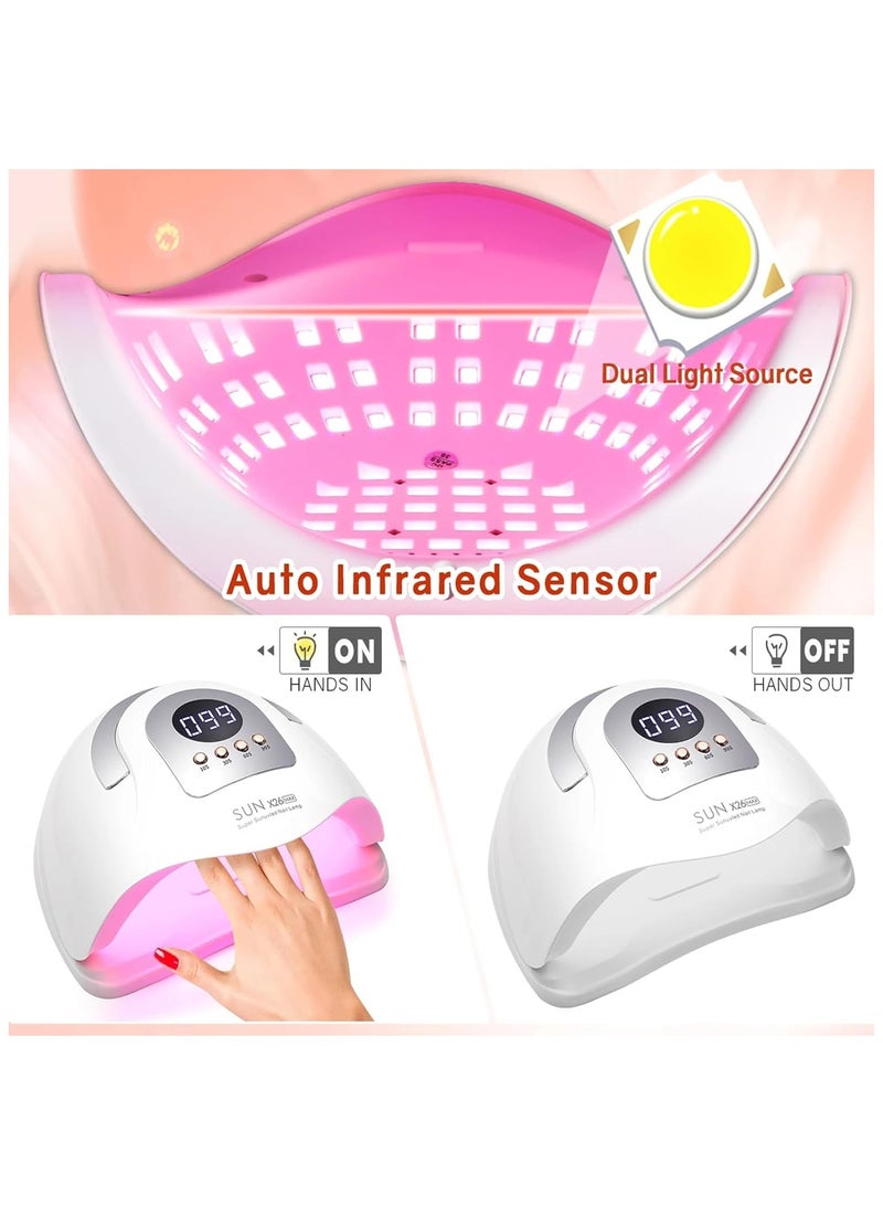 Generic UV LED Nail Lamp with 81 Beads, 380W Nail Curing Lamps for Gel Polish with Automatic Sensor/4 Timer Setting,Led Nail Dryer, Professional Nail Art Drying Tools for Fingernail and Toenail  - Image 4