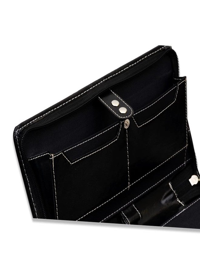 COI Black Expandable File Folder for Documents | Multiple Chequebook Holder | Document/Passport Organizer Easy to Carry for Mom & Dad Set of 2 Chequebook Holder - Image 4