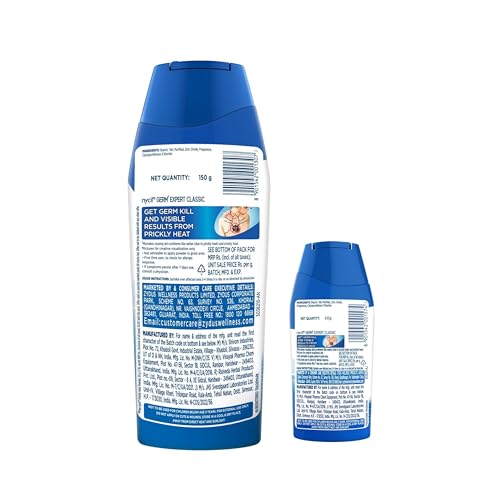 Nycil Germ Expert Classic Prickly Heat and Cooling Powder - 150 g + 60 g Free (Nycil Classic Powder) | Get Relief from Skin Problems - Image 2