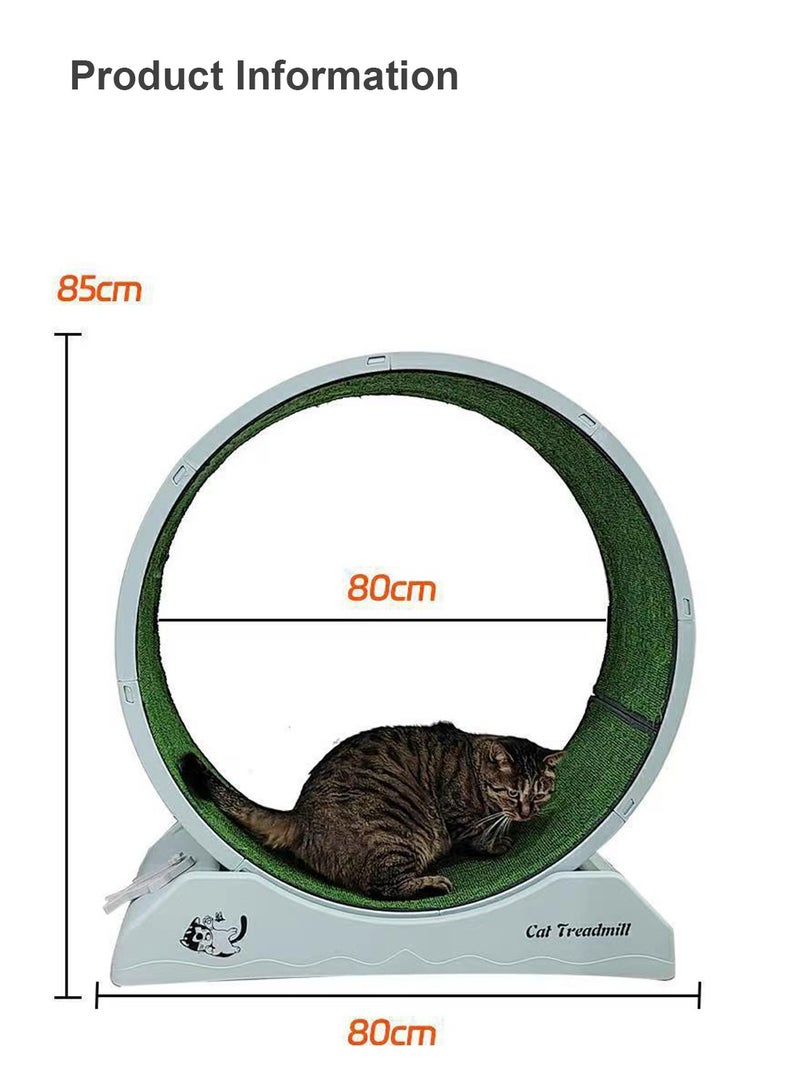 كيدل عجلة جري محمولة وخفيفة الوزن للقطط من أجل اللياقة البدنية والصحة، عجلة جري قابلة للطي للقطط للاستخدام داخل المنزل تناسب معظم القطط - Image 3