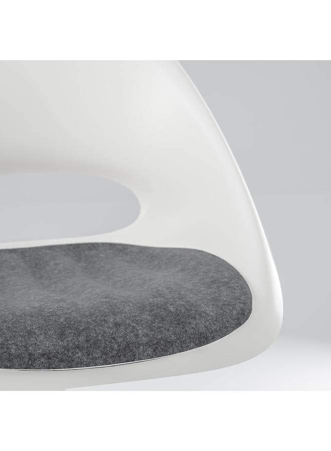 Zaboon Children´s seat pad for desk chair, dark grey, 33x32 cm - Image 4