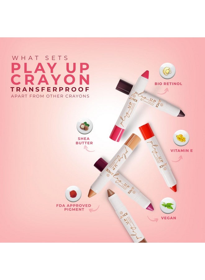 Juice Long Lasting, 4pc Lipstick Combo Set For Women(Chocoholic-M20 Bullet Lipstick, Red-y Set Go-MCR08 Play up Lip Crayon, Red Head-M06 Liquid Lipstick, Peony Party-M05 Slim Stick) - Image 4