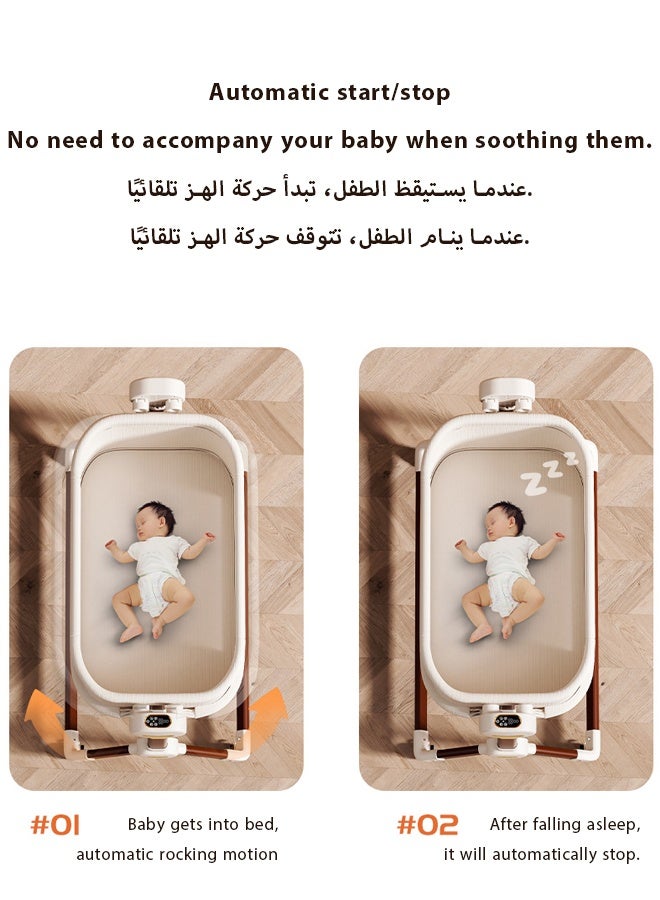 كيديليو سرير أطفال جانبي، سرير أطفال قابل للطي محمول 4 في 1 - Image 5