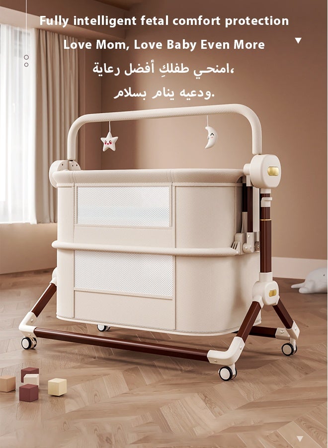 كيديليو سرير أطفال جانبي، سرير أطفال قابل للطي محمول 4 في 1 - Image 2