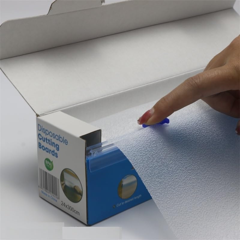 GROPOTIT Antibacterial Disposable Eco-Friendly Cutting Boards Roll, Large Flexible Chopping Mats, BPA Free Food Grade, Easy Clean-Up, for Kitchen & Outdoor (24X300cm) - Image 3