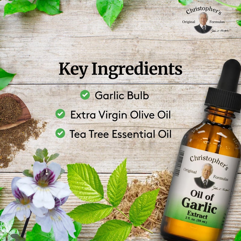 Christopher's Original Formulas Dr. Christopher's Original Formulas Oil of Garlic Extract - 2 oz (59 ml) - Image 3