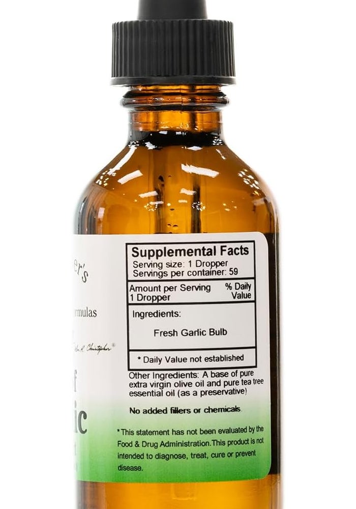 Christopher's Original Formulas Dr. Christopher's Original Formulas Oil of Garlic Extract - 2 oz (59 ml) - Image 2