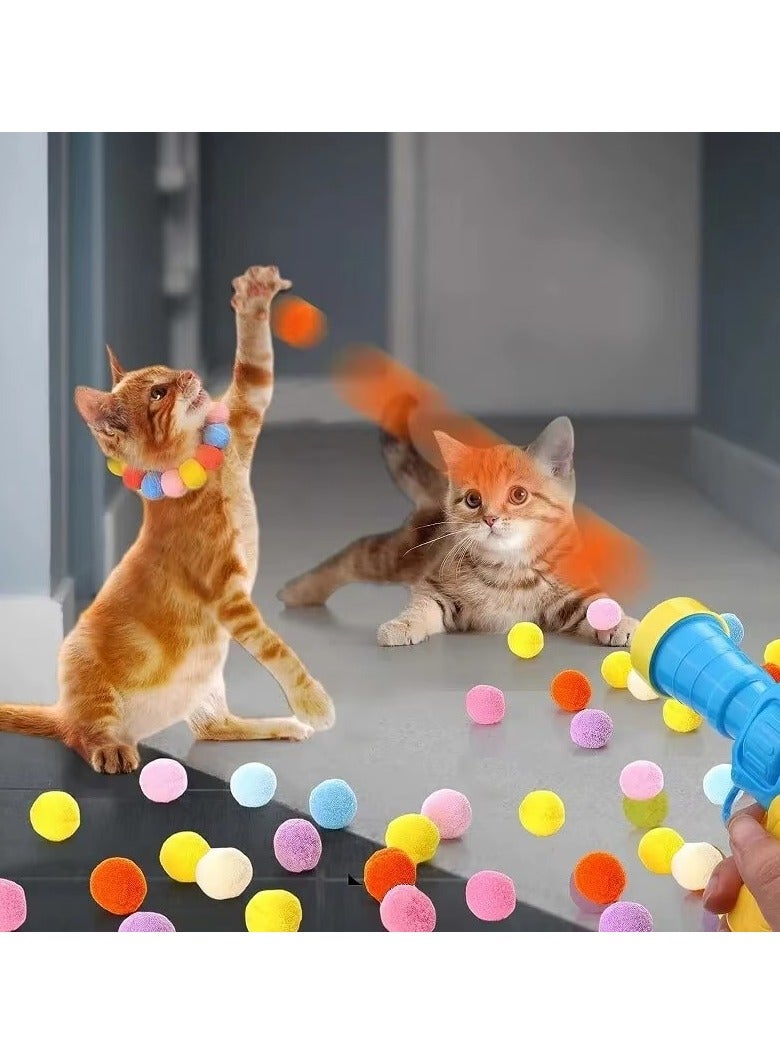 Interactive Plush Ball Shooting Training Toy Cute and Fun for Pets - Entertaining and Motivating Toys for Cats and Small Dogs  - Image 1