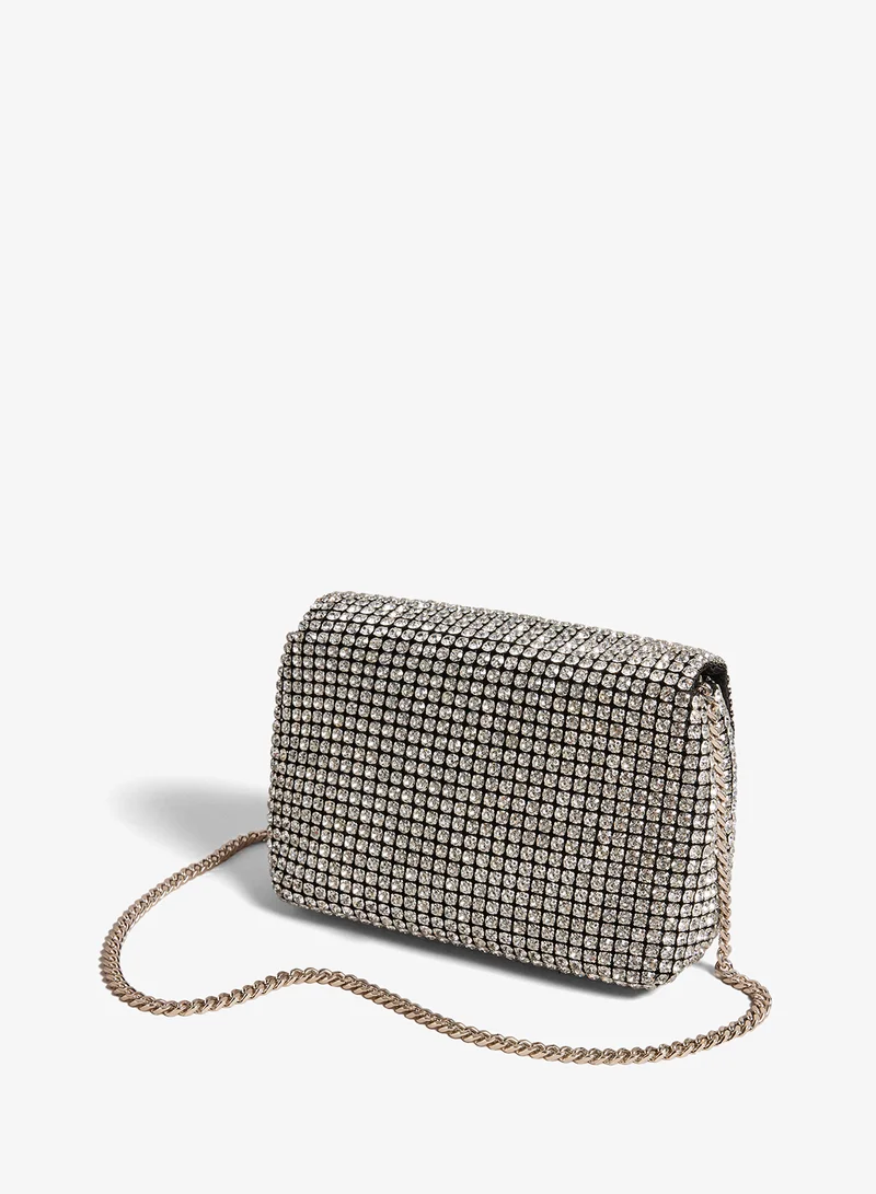 Ted Baker SILVER Crystal Mini Cross Body Bag for Women | Best Price UAE