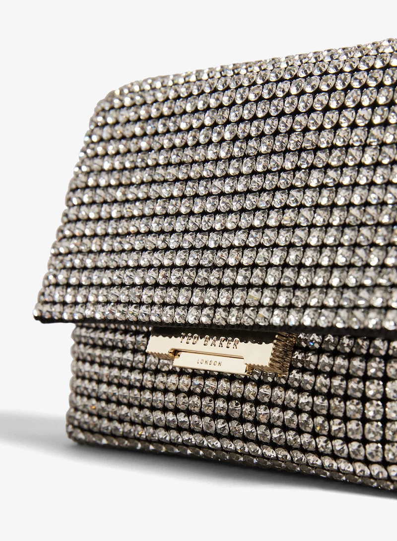Ted Baker SILVER Crystal Mini Cross Body Bag for Women | Best Price UAE