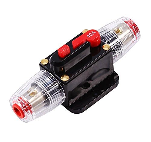 ANJOSHI Fuse Holders 40amp 20A 30A 50A 60A 80A 100A 150A Inline Circuit Breaker for Car Audio and Amps Overload Protection Reset Fuse Inverter 12V-24V DC Replace Fuses - Image 2