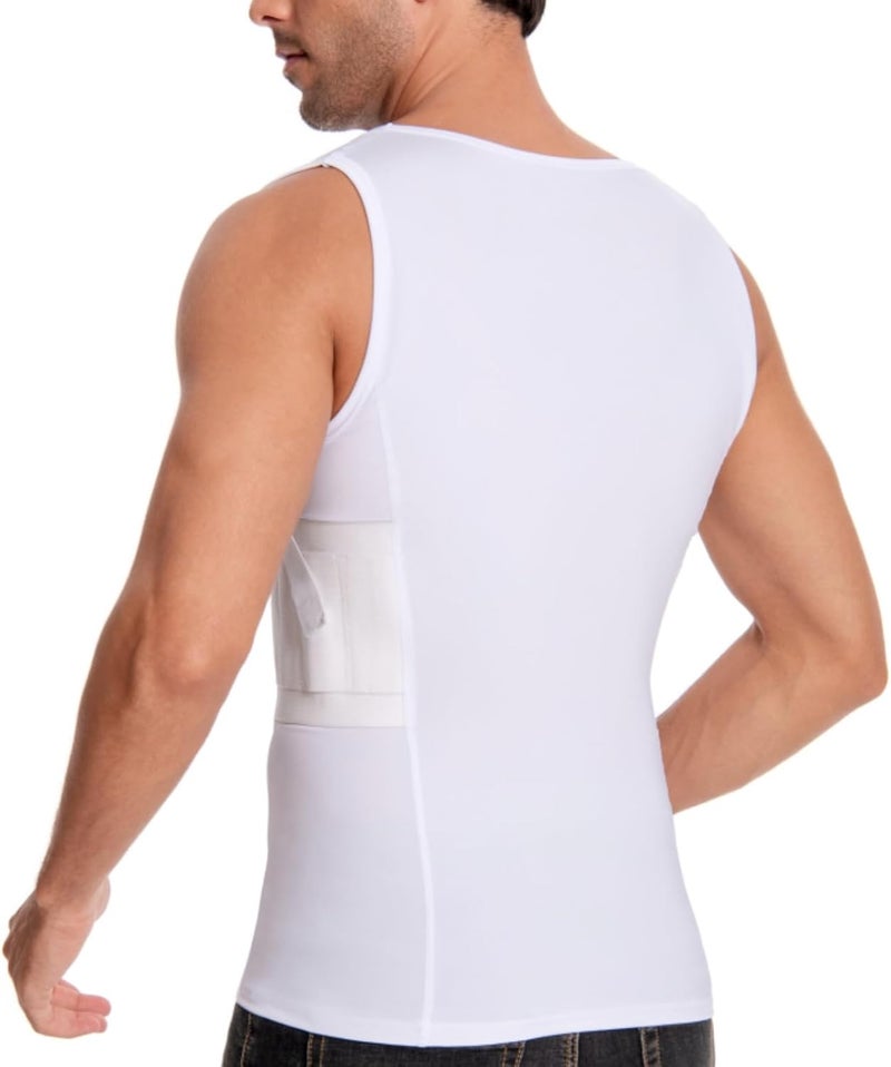 Men's Deep Conceal Carry Compression Vest for Small Handguns - Image 4