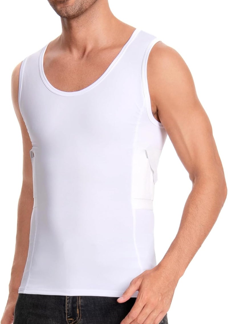 Men's Deep Conceal Carry Compression Vest for Small Handguns - Image 5