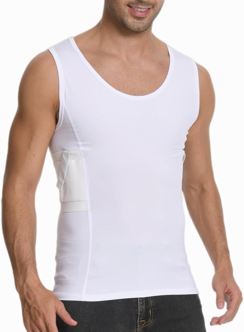 Men's Deep Conceal Carry Compression Vest for Small Handguns - Image 1