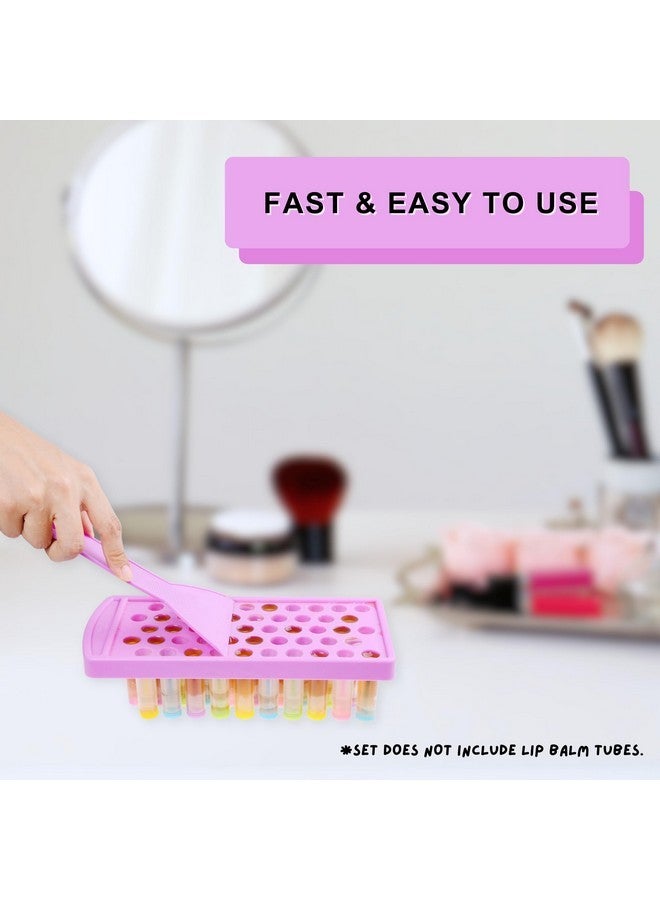 Kare Kind Lip Balm Filling Tray and Spatula (2 Sets) - Fast and Easy To Use - Just Pour & Spread - Instantly Fills 50 Lip Balm Containers (sold separately) - Make Your Own Natural Lip Balm Chapsticks at Home - Image 2