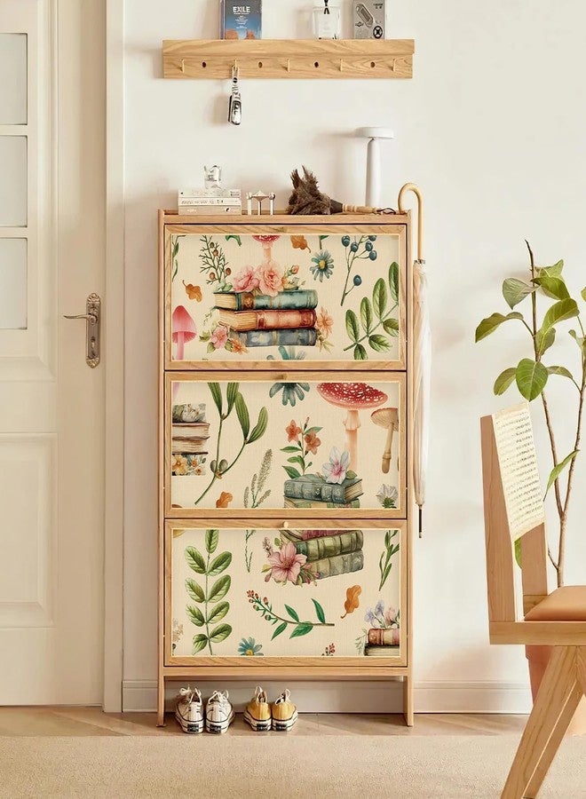 WY-BSO Adhesive Shelf Liner,Boho Floral Shelf Contact Paper for Cabinets,Vinyl Film Decorative Drawer Liners for Dresser Sticker (White Boho Floral, 17.3 inch x 118 inch) - Image 4