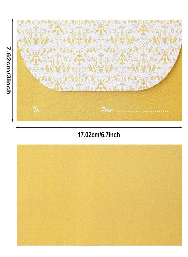 Jetec 200 Pack Money Envelopes for Cash Gifts, Paper Greetings Money Holder Gift Envelope for Cash Gold Money Envelopes for Budgeting and Saving, Graduation, Birthday Supplies, 6.7 x 3 Inch - Image 2