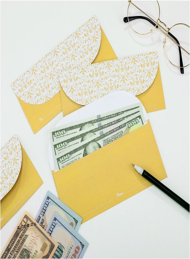 Jetec 200 Pack Money Envelopes for Cash Gifts, Paper Greetings Money Holder Gift Envelope for Cash Gold Money Envelopes for Budgeting and Saving, Graduation, Birthday Supplies, 6.7 x 3 Inch - Image 4