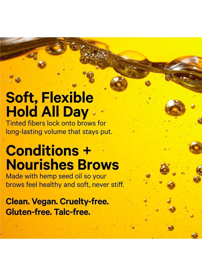 MILK MAKEUP - Kush Fiber Brow Gel, Grind (Deep Brown) - Thickening Brow Gel - Soft, Flexible Hold - Vegan, Cruelty Free - Image 1