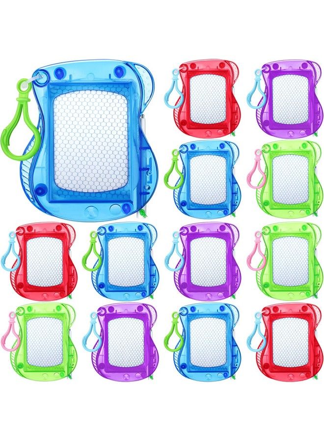 Chinco 24 Pieces Mini Magnetic Drawing Board For Kids Erasable Mini Doodle Boards Toys For Party Colorful Writing Party Boards Plastic Travel Doddle Board Toys Board Set For Party Supplies - Image 2