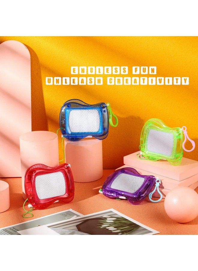 Chinco 24 Pieces Mini Magnetic Drawing Board For Kids Erasable Mini Doodle Boards Toys For Party Colorful Writing Party Boards Plastic Travel Doddle Board Toys Board Set For Party Supplies - Image 4
