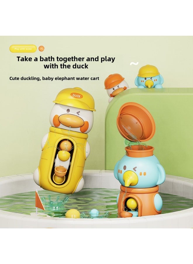 Generic - Baby Bathing Toy MengMeng Duck Swivel Water Truck Children's Water Play Small Elephant Water Spray Shower For Boys And Girls Babies-Color:Purple Water Car Elephant - Image 1