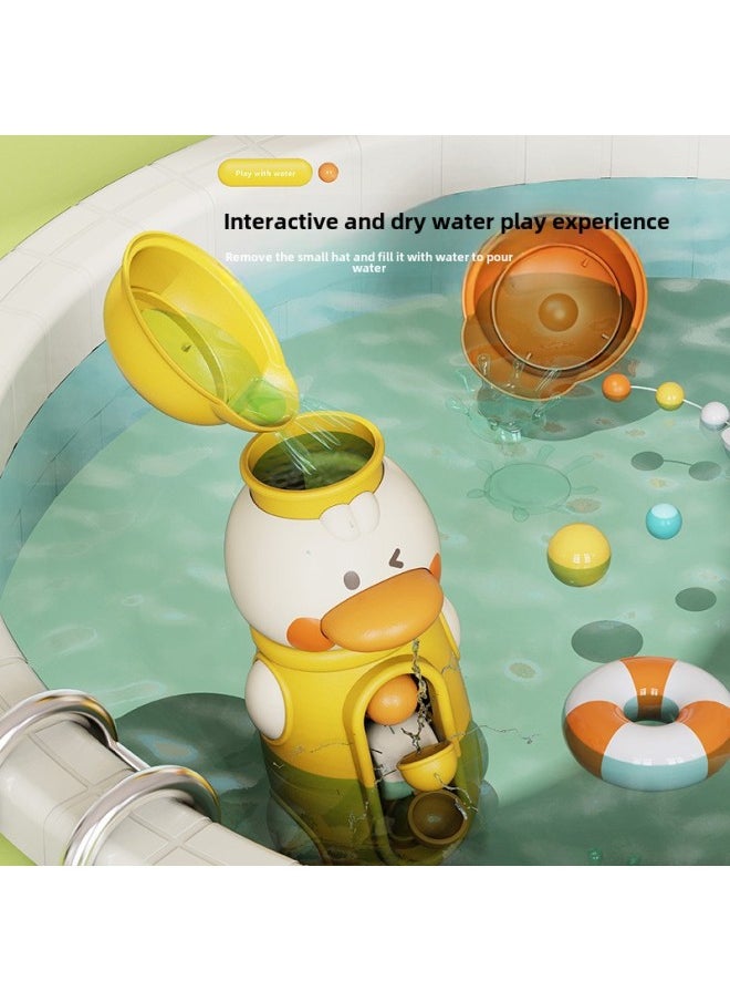 Generic - Baby Bathing Toy MengMeng Duck Swivel Water Truck Children's Water Play Small Elephant Water Spray Shower For Boys And Girls Babies-Color:Purple Water Car Elephant - Image 1