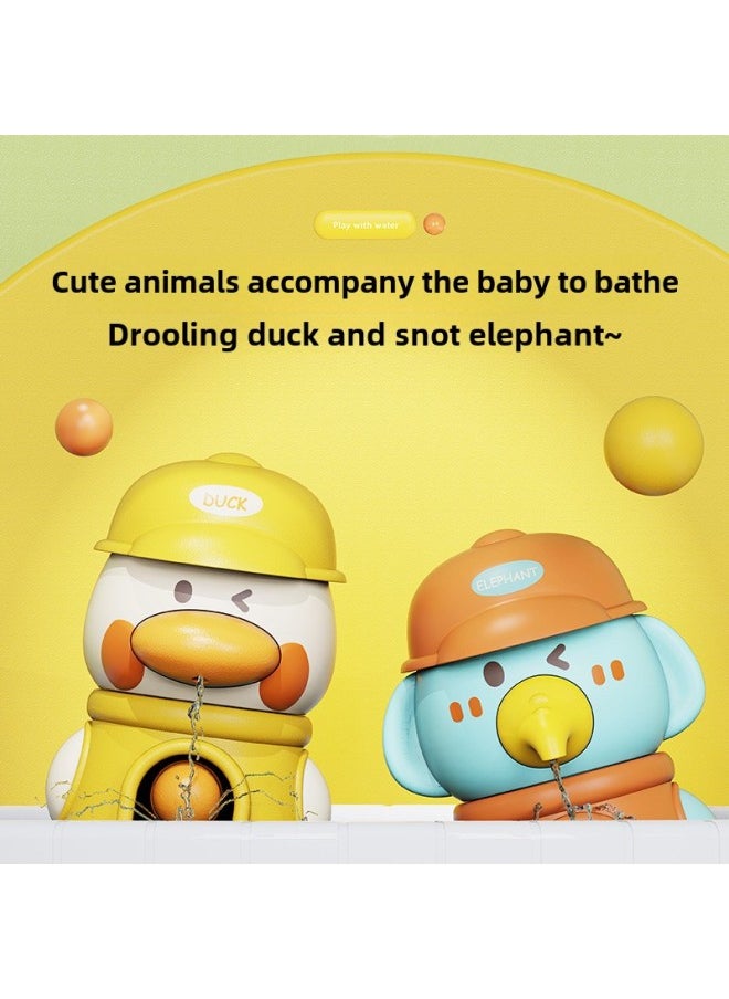 Generic - Baby Bathing Toy MengMeng Duck Swivel Water Truck Children's Water Play Small Elephant Water Spray Shower For Boys And Girls Babies-Color:Purple Water Car Elephant - Image 1