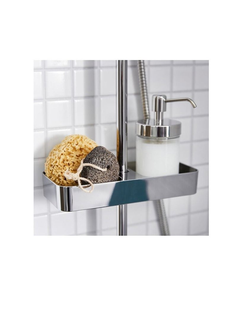 رف دش، مطلي بالكروم 25x4 سم - Image 3