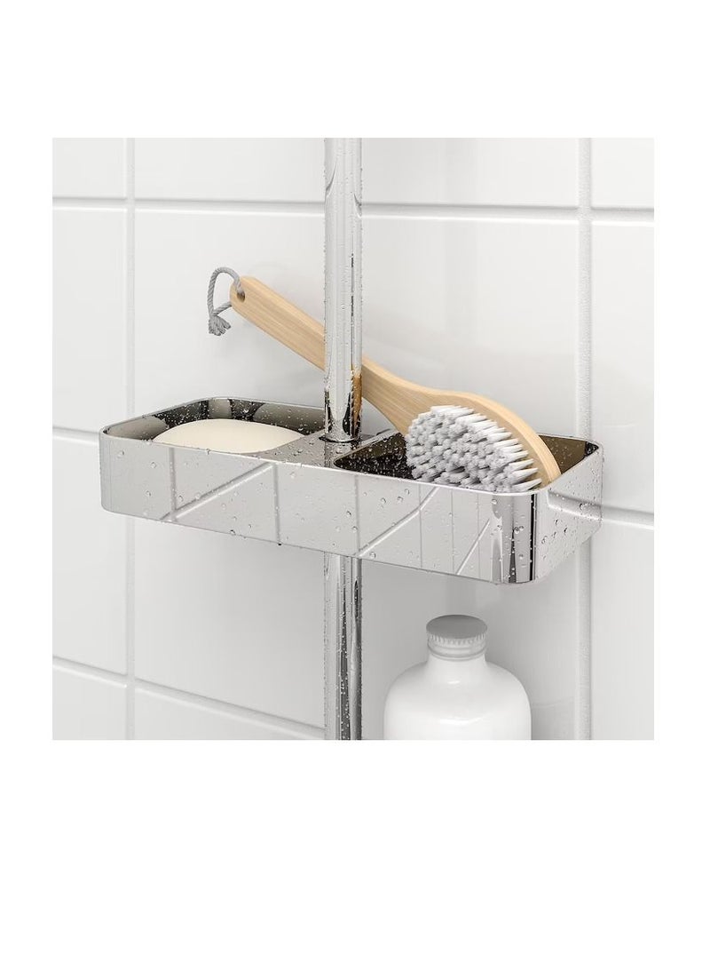 رف دش، مطلي بالكروم 25x4 سم - Image 2