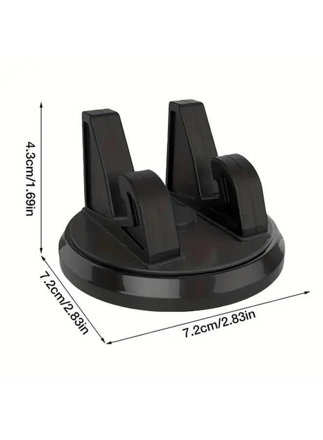 Universal Car Phone Mount Black 360 Rotatable Dashboard GPS Holder Non Slip ABS for Smartphones - Image 2