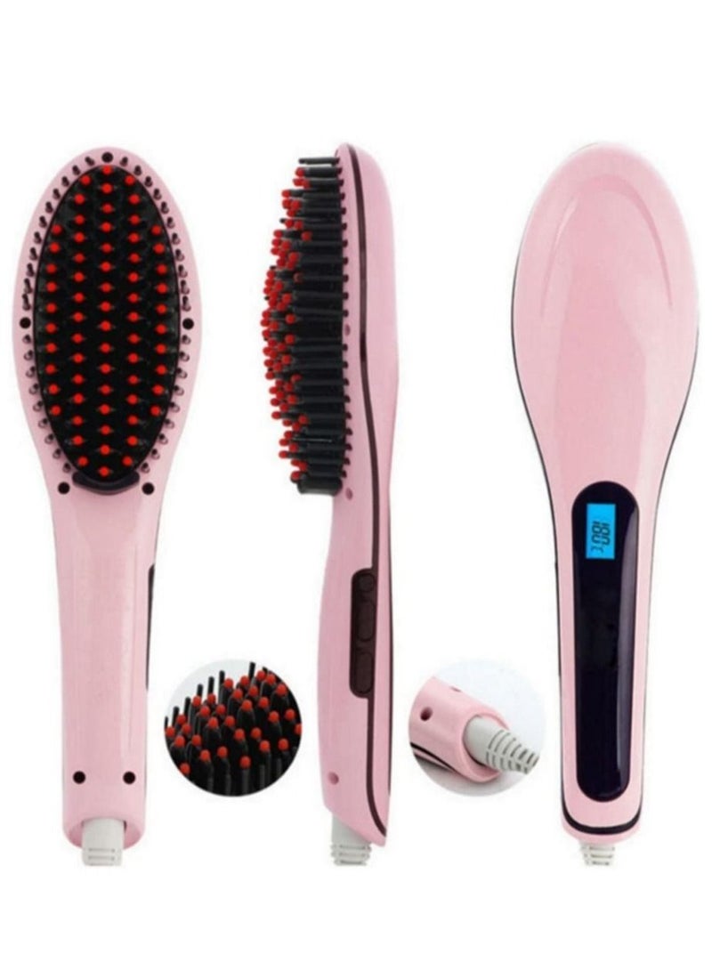 ELTRAZONE Professional Ceramic Hair Straightener Brush with Temperature Control for Women, hair straightener for women, - Image 1