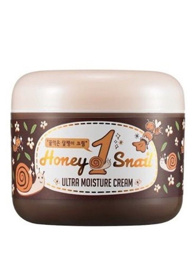 Snail Cream, Snail and Honey Extract, Ultra Moisture, Anti-Wrinkle, Snail Extract 2000 mg, Korean Beauty, 100 ml