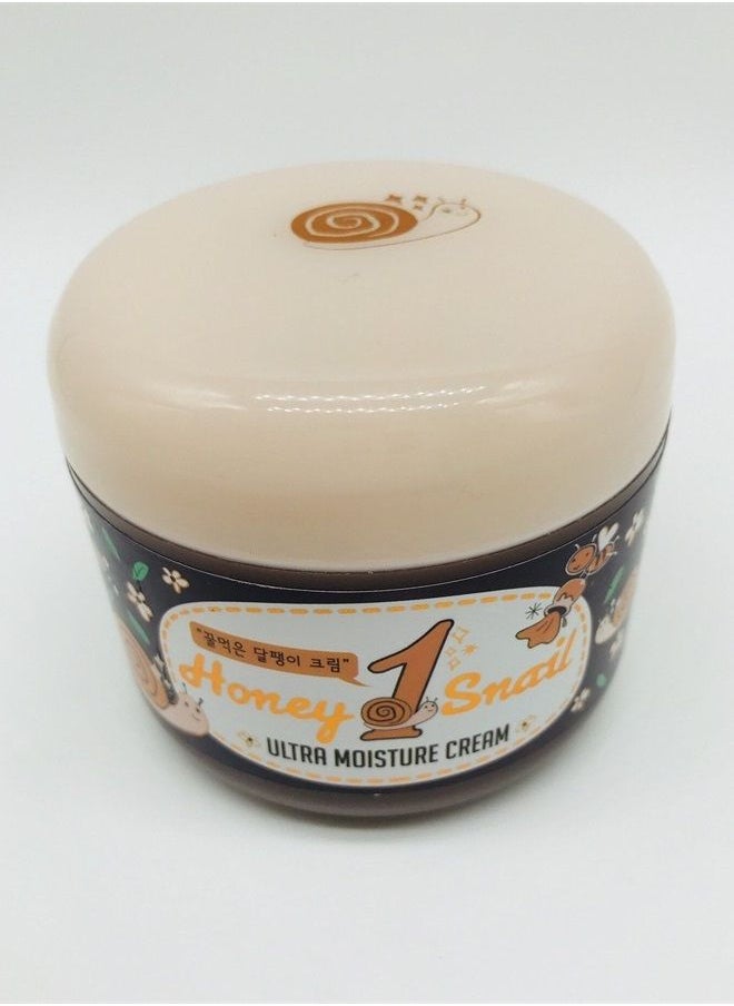 Snail Cream, Snail and Honey Extract, Ultra Moisture, Anti-Wrinkle, Snail Extract 2000 mg, Korean Beauty, 100 ml