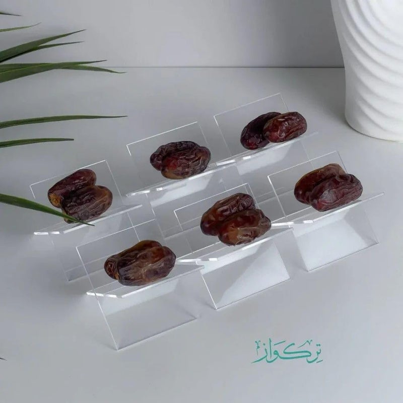 Al Raied ARS® Date Holder Plexiglass Ramadan Decoration - Eid Gift Islamic Muslim Decor - Iftar Table Acrylic Bismillah 2Pcs - Image 5