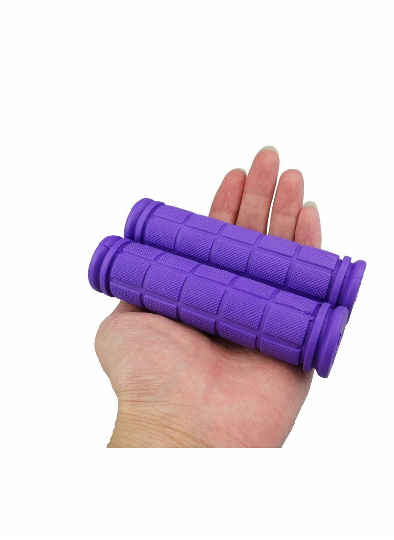 KASTWAVE - Bicycle Handle Bar Grips Bicycle Handle Bar Grips Mushroom Grips for BMX/MTB/Road Mountain/Boys and Girls Kids Bikes, 4 Colors, Black, Blue, Pink, Purple 4 Pairs - Image 1