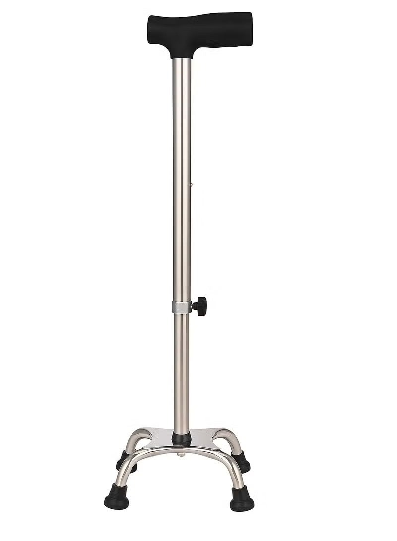 Walking Stick with Anti-Slip Rubber Base – Height Adjustable – Lightweight Aluminum Cane for Seniors, Elderly & Mobility Support - Image 1