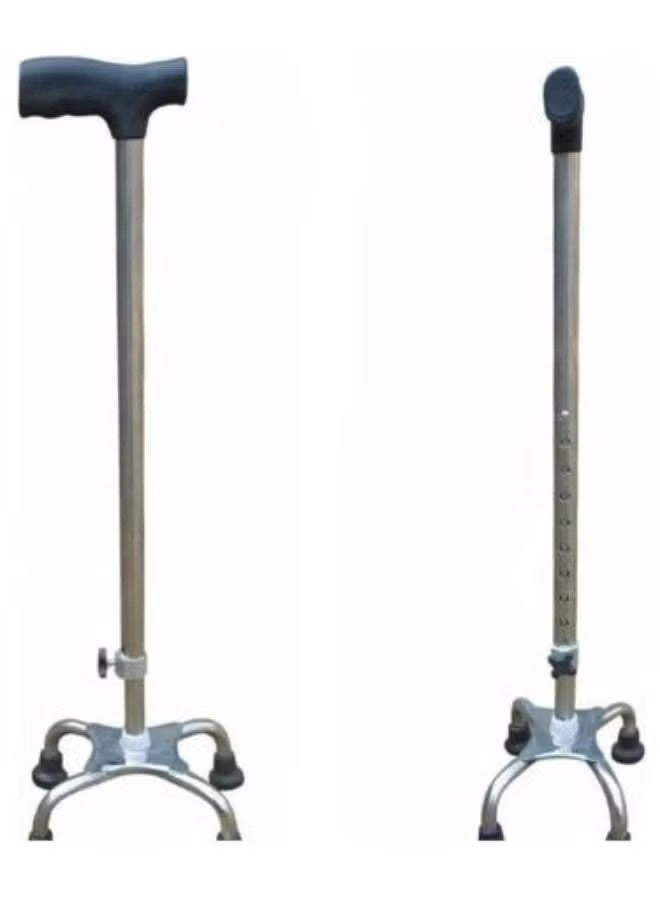 Walking Stick with Anti-Slip Rubber Base – Height Adjustable – Lightweight Aluminum Cane for Seniors, Elderly & Mobility Support - Image 3
