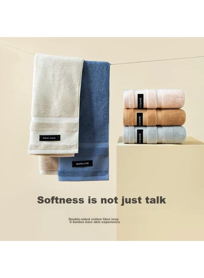 Sanli Antibacterial Towels, 2-pack, Pure Cotton, Class A, Low Shedding, Soft, Absorbent, For Men And Women, Bath And Face Towels, Blue/pink - Image 4