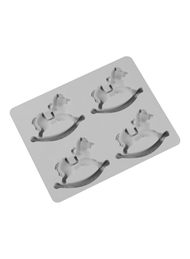 NIBEMINENT Silicone Cake Mould Grey 20.8x16.7x1.2cm - Image 1