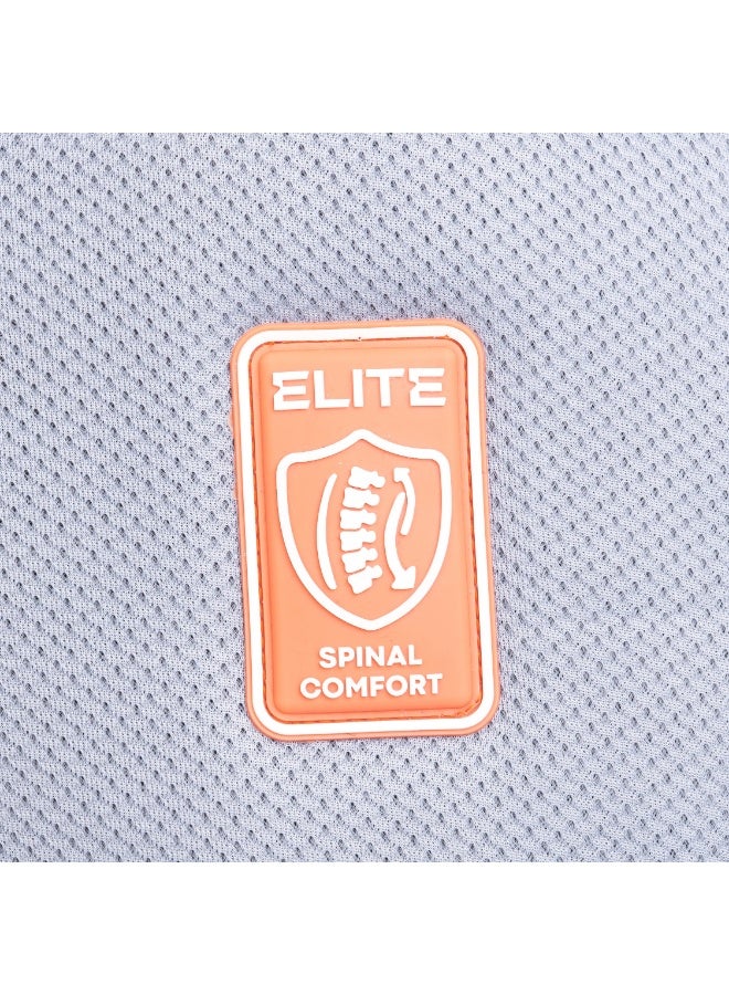 إليت باجز شنطة مدرسية ELITE مقاس 20 بوصة مزودة بحامل للتثبيت على شنطة ترولي، وجيب لابتوب، و3 جيوب رئيسية، وحافظة قابلة للفك، مع ظهر Spinal Comfort - VIOLET GS 665 - Image 4