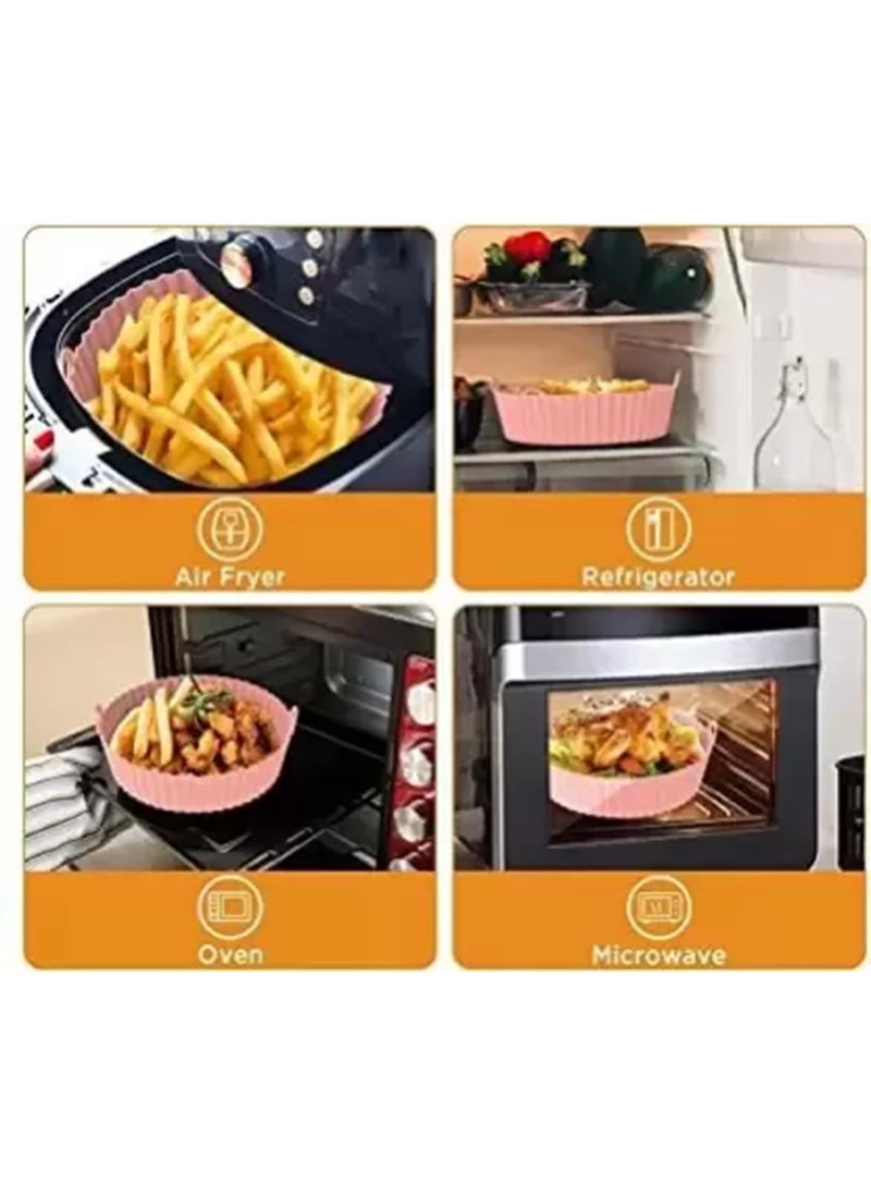 FOSCADIT Foscadit Air Fryer Liners Premium Airfryer Liners Durable Air Fryer Silicone Liners Essential Food Grade Air Fryer Accessories for Healthy Cooking  - Image 2